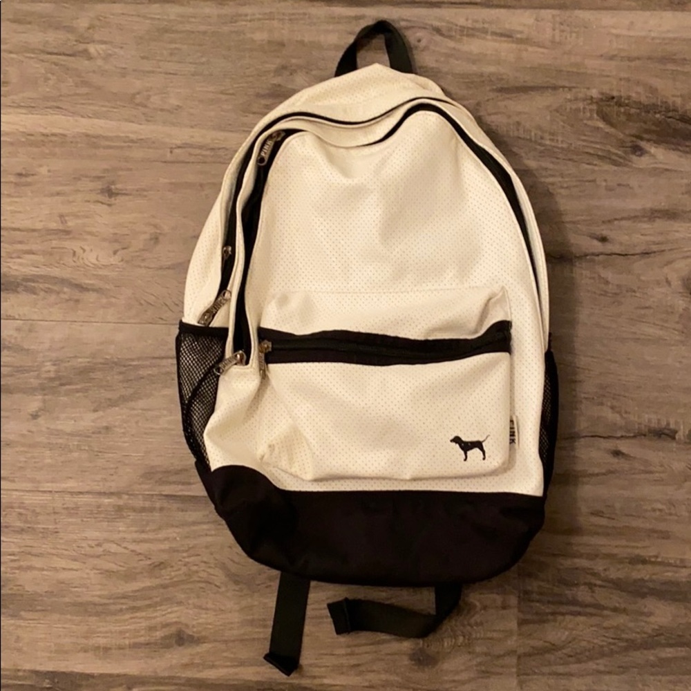 White backpack from PINK